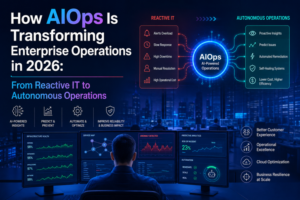 How AIOps Is Transforming Enterprise Operations in 2026: From Reactive IT to Autonomous Operations