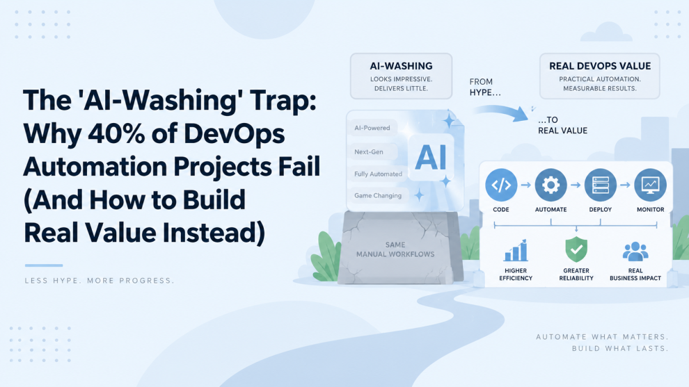 The 'AI-Washing' Trap: Why 40% of DevOps Automation Projects Fail (And How to Build Real Value Instead)